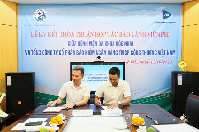 Bảo hiểm VietinBank và Bệnh viện Đa Khoa Hòe Nhai hợp tác bảo lãnh viện phí